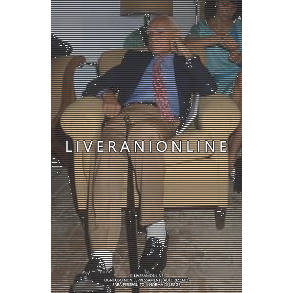 DIAP-RETROSPETTIVA ALBERTO MORAVIA SCRITTORE NELLA FOTO ALBERTO MORAVIA A SPOLETO NELL\'ANNO 1985 AG ALDO LIVERANI SAS 