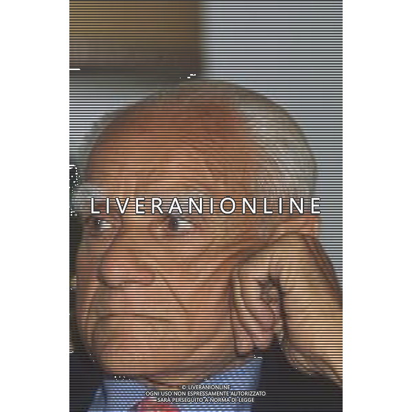 DIAP-RETROSPETTIVA ALBERTO MORAVIA SCRITTORE NELLA FOTO ALBERTO MORAVIA A SPOLETO NELL\'ANNO 1985 AG ALDO LIVERANI SAS 