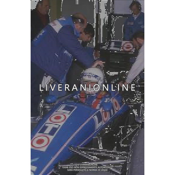DIAP-RETROSPETTIVA RENE\' ARNOUX PILOTA F1 NELLA FOTO RENE\'ARNOUX PILOTA F1 NELL\'ANNO 1986 AG CONTROLUCE-AG ALDO LIVERANI SAS
