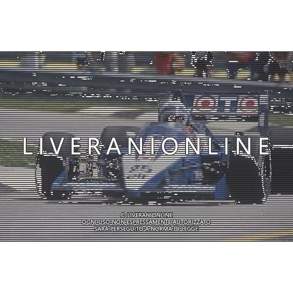DIAP-RETROSPETTIVA RENE\' ARNOUX PILOTA F1 NELLA FOTO RENE\'ARNOUX PILOTA F1 NELL\'ANNO 1986 AG CONTROLUCE-AG ALDO LIVERANI SAS