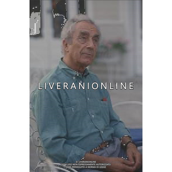 NEG-RETROSPETTIVA MICHELANGELO ANTONIONI REGISTA NELLA FOTO MICHELANGELO ANTONIONI A RIMINI NELL\'ANNO 1985 AG ALDO LIVERANI SAS