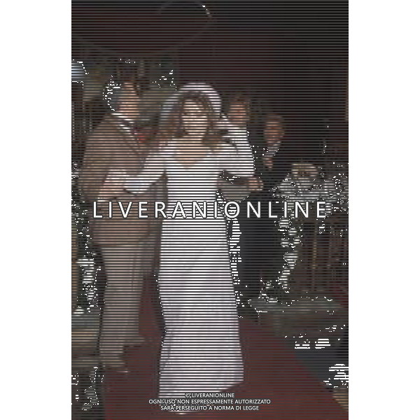 DIAP-RETROSPETTIVA ALIDA CHELLI ATTRICE NELLA FOTO ALIDA CHELLI E CARLO MISSAGLIA NELLA TRASMISSIONE TELEVISIVA “SUPERSERA “ NELL\'ANNO 1986 FOTO EDGRADO DELLA SCORCIOSA-AG ALDO LIVERANI SAS