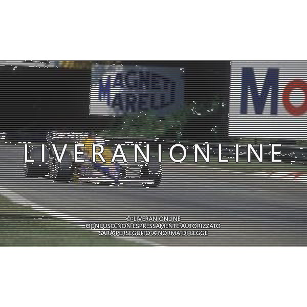DIAP-RETROSPETTIVA PATRICK TAMBAY PILOTA F1 NELLA FOTO PATRICK TAMBAY NELL\'ANNO 1985 AG ALDO LIVERANI SAS