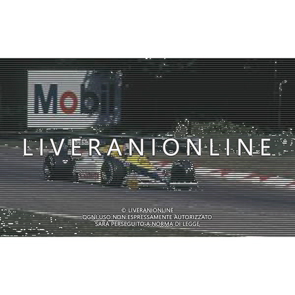 DIAP-RETROSPETTIVA PATRICK TAMBAY PILOTA F1 NELLA FOTO PATRICK TAMBAY NELL\'ANNO 1985 AG ALDO LIVERANI SAS