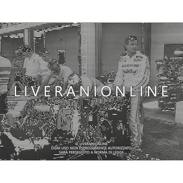 DIAP-RETROSPETTIVA PATRICK TAMBAY PILOTA F1 NELLA FOTO PATRICK TAMBAY NELL\'ANNO 1985 AG ALDO LIVERANI SAS