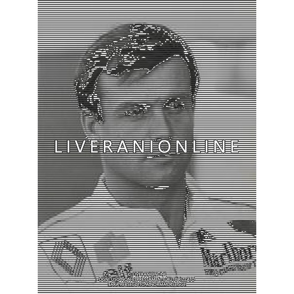 DIAP-RETROSPETTIVA PATRICK TAMBAY PILOTA F1 NELLA FOTO PATRICK TAMBAY NELL\'ANNO 1985 AG ALDO LIVERANI SAS