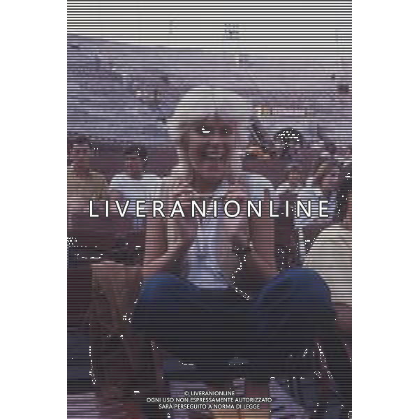 DIAP-RETROSPETTIVA DONATELLA RETTORE CANTANTE NELLA FOTO DONATELLA RETTORE NELL\'ANNO 1980 AL FESTIVALBAR A VERONA  AG ALDO LIVERANI SAS 