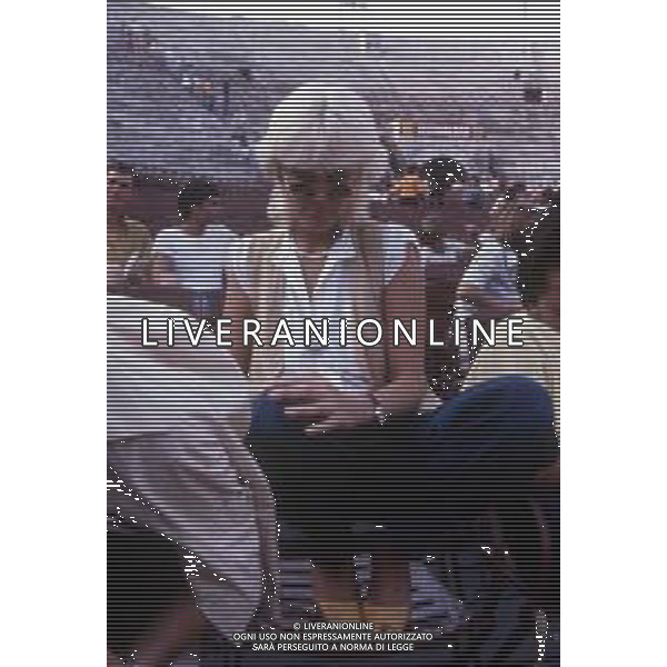 DIAP-RETROSPETTIVA DONATELLA RETTORE CANTANTE NELLA FOTO DONATELLA RETTORE NELL\'ANNO 1980 AL FESTIVALBAR A VERONA  AG ALDO LIVERANI SAS 
