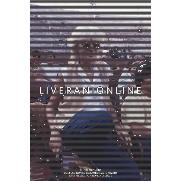 DIAP-RETROSPETTIVA DONATELLA RETTORE CANTANTE NELLA FOTO DONATELLA RETTORE NELL\'ANNO 1980 AL FESTIVALBAR A VERONA  AG ALDO LIVERANI SAS 
