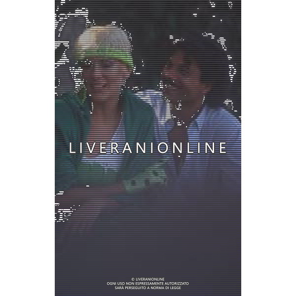 DIAP-RETROSPETTIVA DONATELLA RETTORE CANTANTE NELLA FOTO DONATELLA RETTORE NELL\'ANNO 1984 CON CLAUDIO REGO AG ALDO LIVERANI SAS