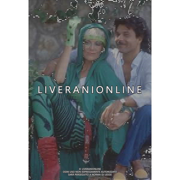 DIAP-RETROSPETTIVA DONATELLA RETTORE CANTANTE NELLA FOTO DONATELLA RETTORE NELL\'ANNO 1984 CON CLAUDIO REGO AG ALDO LIVERANI SAS