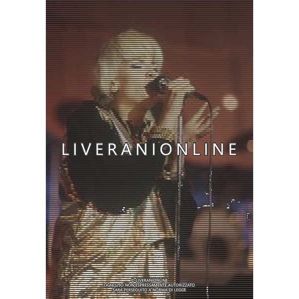 DIAP-RETROSPETTIVA DONATELLA RETTORE CANTANTE NELLA FOTO DONATELLA RETTORE NELL\'ANNO 1986 AL FESTIVAL DI SANREMO AG ALDO LIVERANI SAS