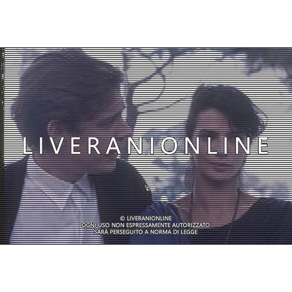 DIAP-RETROSPETTIVA LAURA MORANTE ATTRICE NELLA FOTO LAURA MORANTE A VENEZIA NELL\'ANNO 1987 CON JACOB BERGER AG ALDO LIVERANI SAS