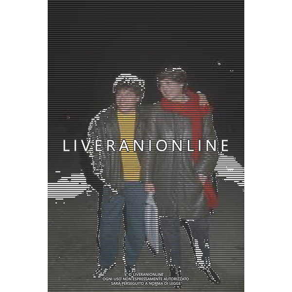 DIAP-RETROSPETTIVA RICCARDO COCCIANTE CANTANTE NELLA FOTO RICCARDO COCCIANTE CON LA MOGLIE A ROMA AG ALDO LIVERANI SAS