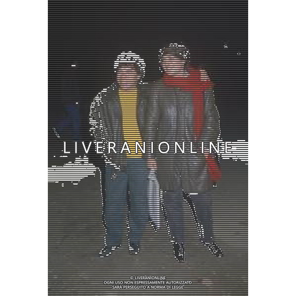 DIAP-RETROSPETTIVA RICCARDO COCCIANTE CANTANTE NELLA FOTO RICCARDO COCCIANTE CON LA MOGLIE A ROMA AG ALDO LIVERANI SAS