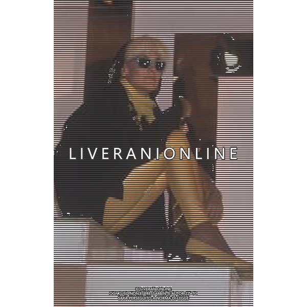 DIAP-RETROSPETTIVA DONATELLA RETTORE CANTANTE NELLA FOTO DONATELLA RETTORE NELL\'ANNO 1985 A ROMA FOTO EDGARDO DELLA SCORCIOSA-AG ALDO LIVERANI SAS