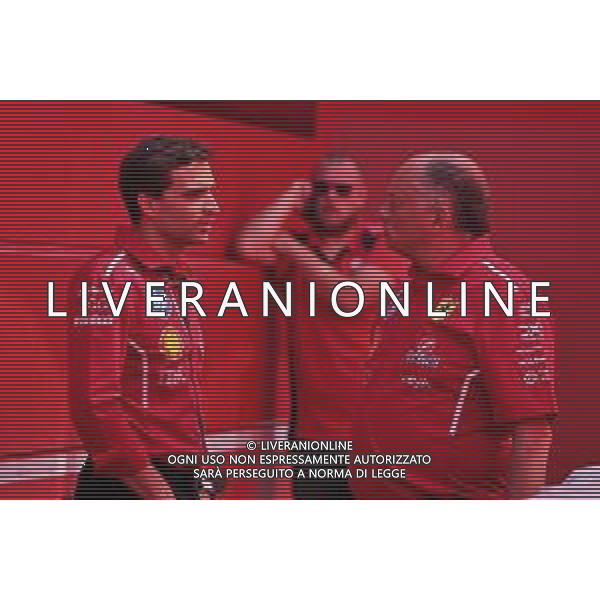 (L to R): Jerome d\'Ambrosio (BEL) Ferrari Deputy Team Principal with Frederic Vasseur (FRA) Ferrari Team Principal. 31.07.2025. Formula 1 World Championship, Rd 14, Hungarian Grand Prix, Budapest, Hungary, Preparation Day. - www.xpbimages.com, EMail: requests@xpbimages.com © Copyright: Moy / XPB Images only italy-ag aldo liverani sas