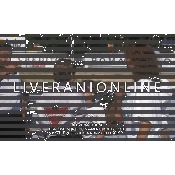 DIAP-RETROSPETTIVA JACQUES VILLENEUVE PILOTA NELLA FOTO JACQUES VILLENEUVE CON LA MADRE JOANNA E LA SORELLA MELANIA NELL\'ANNO 1985 AG ALDO LIVERANI SAS