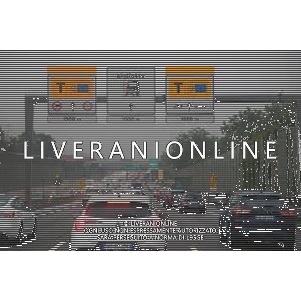 TVRCOR Traffico strade e autostrade in direzione Milano 02-08-2025 nella foto code verso il casello autostradale ©TVCOR Corradin Roberta - AGENZIA ALDO LIVERANI SAS