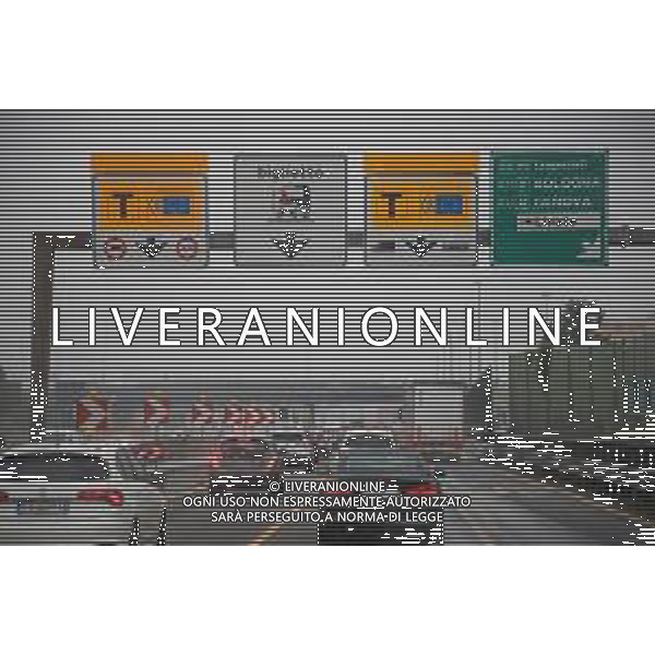 TVRCOR Traffico strade e autostrade in direzione Milano 02-08-2025 nella foto code verso il casello autostradale ©TVCOR Corradin Roberta - AGENZIA ALDO LIVERANI SAS