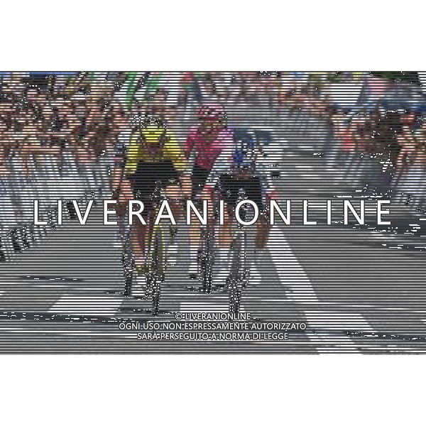 02-08-2025 Clasica San Sebastian; 2025, Red Bull - Bora Hansgrohe; 2025, Visma - Lease A Bike; Van Gils, Maxim; Benoot, Tiesj; San Sebastian; ©SIROTTI - AGENZIA ALDO LIVERANI SAS