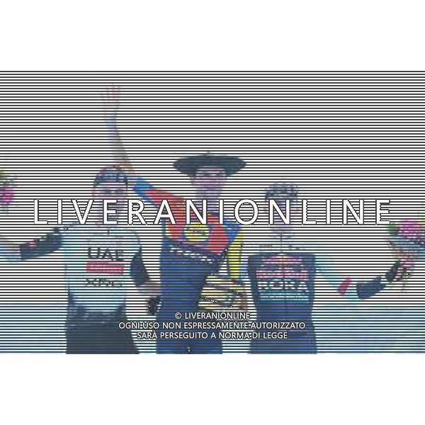 02-08-2025 Clasica San Sebastian; 2025, Lidl - Trek; 2025, Uae Team Emirates - Xrg; 2025, Red Bull - Bora Hansgrohe; Ciccone, Giulio; Christen, Jan; Van Gils, Maxim; San Sebastian; ©SIROTTI - AGENZIA ALDO LIVERANI SAS