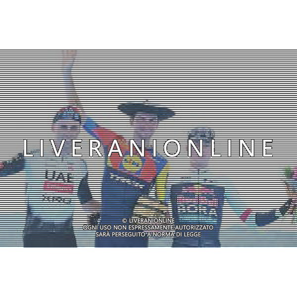 02-08-2025 Clasica San Sebastian; 2025, Lidl - Trek; 2025, Uae Team Emirates - Xrg; 2025, Red Bull - Bora Hansgrohe; Ciccone, Giulio; Christen, Jan; Van Gils, Maxim; San Sebastian; ©SIROTTI - AGENZIA ALDO LIVERANI SAS