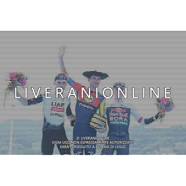 02-08-2025 Clasica San Sebastian; 2025, Lidl - Trek; 2025, Uae Team Emirates - Xrg; 2025, Red Bull - Bora Hansgrohe; Ciccone, Giulio; Christen, Jan; Van Gils, Maxim; San Sebastian; ©SIROTTI - AGENZIA ALDO LIVERANI SAS