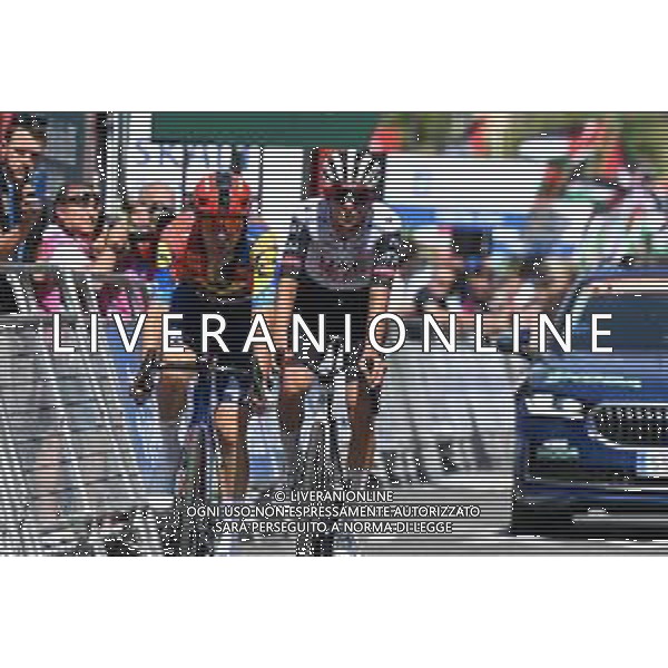 02-08-2025 Clasica San Sebastian; 2025, Lidl - Trek; 2025, Uae Team Emirates - Xrg; Ciccone, Giulio; Del Toro Romero, Isaac; San Sebastian; ©SIROTTI - AGENZIA ALDO LIVERANI SAS