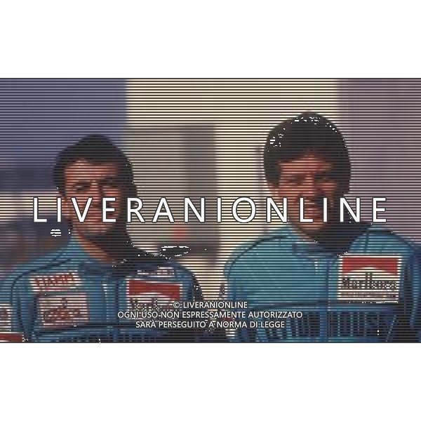 DIAP-RETROSPETTIVA IVAN CAPELLI PILOTA F1 NELLA FOTO IVAN CAPELLI CON MAURICIO GUGELMIN AG PHOTO 4-AG ALDO LIVERANI SAS 