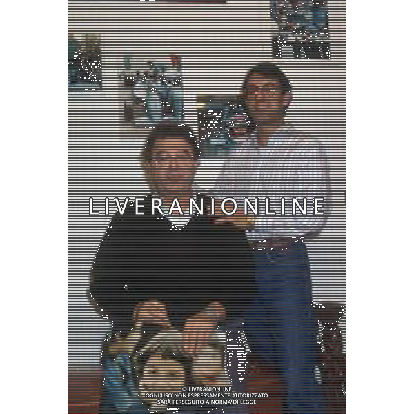 DIAP-RETROSPETTIVA IVAN CAPELLI PILOTA F1 NELLA FOTO IVAN CAPELLI CON LA FAMIGLIA AG ACONTROLUCE-AG ALDO LIVERANI SAS 