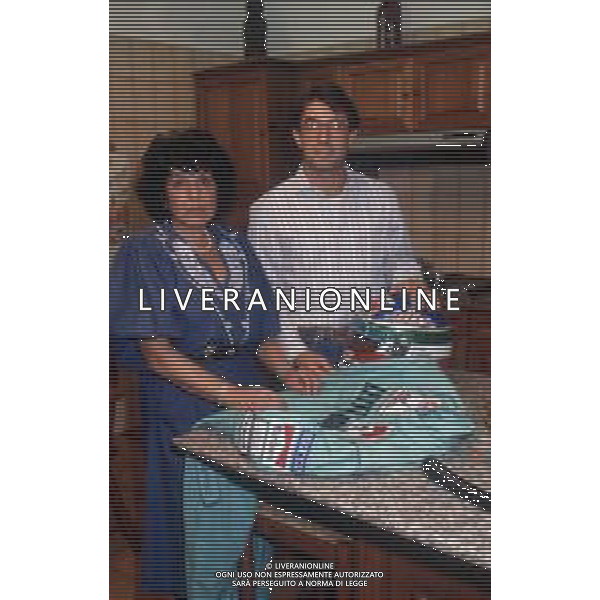 DIAP-RETROSPETTIVA IVAN CAPELLI PILOTA F1 NELLA FOTO IVAN CAPELLI CON LA FAMIGLIA AG ACONTROLUCE-AG ALDO LIVERANI SAS 
