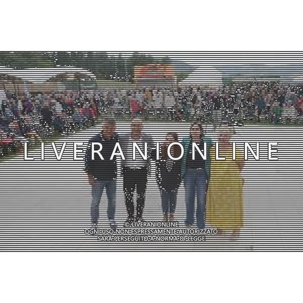 SASSOLEONE(CIRCONDARIO IMOLESE) FESTA DELL\'UNITA\' segretaria del Partito Democratico, Elly Schlein, alla Festa de l’Unita’ di Sassoleone e Belvedere.NELLA FOTO DA SINISTRA SENATORE DANIELE MANCA,LUIGI TOSIANI,BEATRICE POLI ELLY SCHLEIN ©SANNA - AGENZIA ALDO LIVERANI SAS
