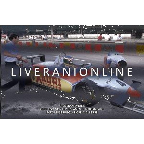 DIAP-RETROSPETTIVA IVAN CAPELLI PILOTA F1 NELLA FOTO IVAN CAPELLI CAMPIONE ITALIANO FORMULA 3 AG ACONTROLUCE-AG ALDO LIVERANI SAS