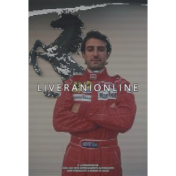 DIAP-RETROSPETTIVA IVAN CAPELLI PILOTA F1 NELLA FOTO IVAN CAPELLI A MARANELLO NELL\'ANNO 1992 AG CONTROLUCE-AG ALDO LIVERANI SAS