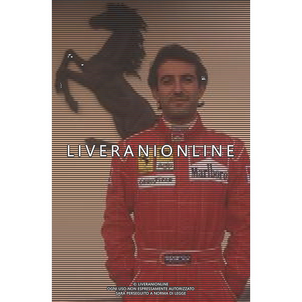 DIAP-RETROSPETTIVA IVAN CAPELLI PILOTA F1 NELLA FOTO IVAN CAPELLI A MARANELLO NELL\'ANNO 1992 AG CONTROLUCE-AG ALDO LIVERANI SAS