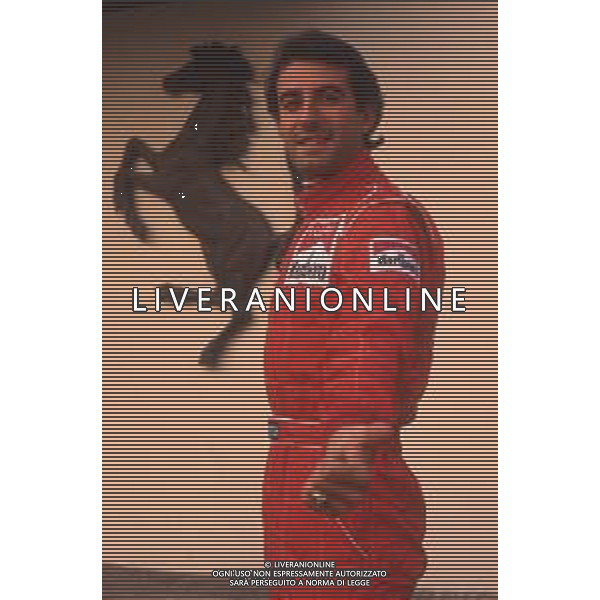 DIAP-RETROSPETTIVA IVAN CAPELLI PILOTA F1 NELLA FOTO IVAN CAPELLI A MARANELLO NELL\'ANNO 1992 AG CONTROLUCE-AG ALDO LIVERANI SAS