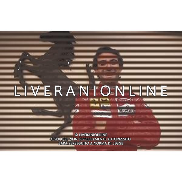 DIAP-RETROSPETTIVA IVAN CAPELLI PILOTA F1 NELLA FOTO IVAN CAPELLI A MARANELLO NELL\'ANNO 1992 AG CONTROLUCE-AG ALDO LIVERANI SAS