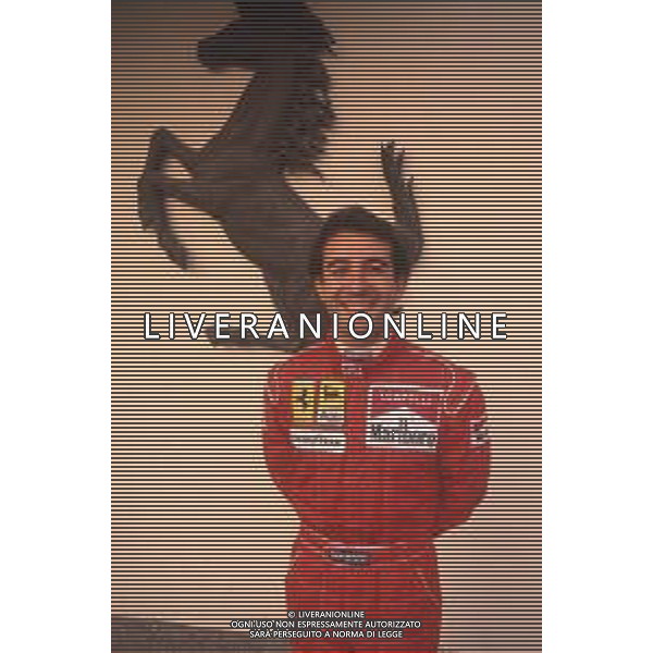 DIAP-RETROSPETTIVA IVAN CAPELLI PILOTA F1 NELLA FOTO IVAN CAPELLI A MARANELLO NELL\'ANNO 1992 AG CONTROLUCE-AG ALDO LIVERANI SAS