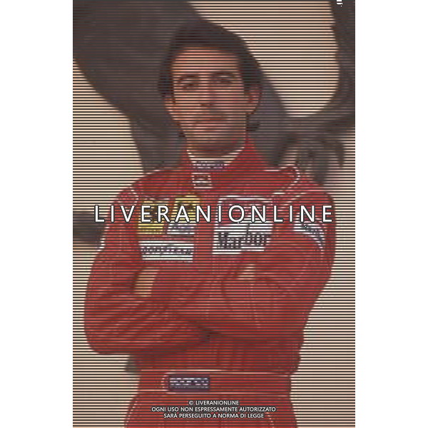 DIAP-RETROSPETTIVA IVAN CAPELLI PILOTA F1 NELLA FOTO IVAN CAPELLI A MARANELLO NELL\'ANNO 1992 AG CONTROLUCE-AG ALDO LIVERANI SAS