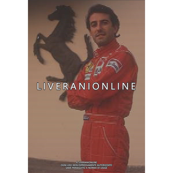DIAP-RETROSPETTIVA IVAN CAPELLI PILOTA F1 NELLA FOTO IVAN CAPELLI A MARANELLO NELL\'ANNO 1992 AG CONTROLUCE-AG ALDO LIVERANI SAS