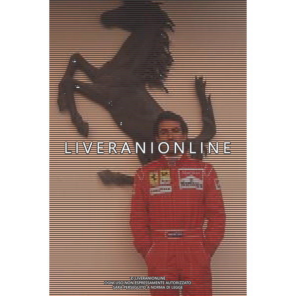 DIAP-RETROSPETTIVA IVAN CAPELLI PILOTA F1 NELLA FOTO IVAN CAPELLI A MARANELLO NELL\'ANNO 1992 AG CONTROLUCE-AG ALDO LIVERANI SAS