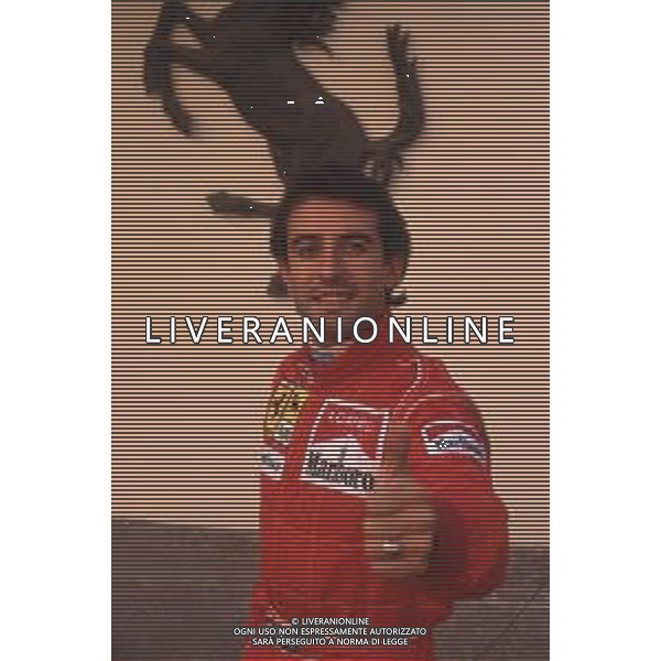 DIAP-RETROSPETTIVA IVAN CAPELLI PILOTA F1 NELLA FOTO IVAN CAPELLI A MARANELLO NELL\'ANNO 1992 AG CONTROLUCE-AG ALDO LIVERANI SAS