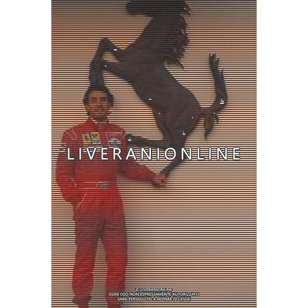 DIAP-RETROSPETTIVA IVAN CAPELLI PILOTA F1 NELLA FOTO IVAN CAPELLI A MARANELLO NELL\'ANNO 1992 AG CONTROLUCE-AG ALDO LIVERANI SAS