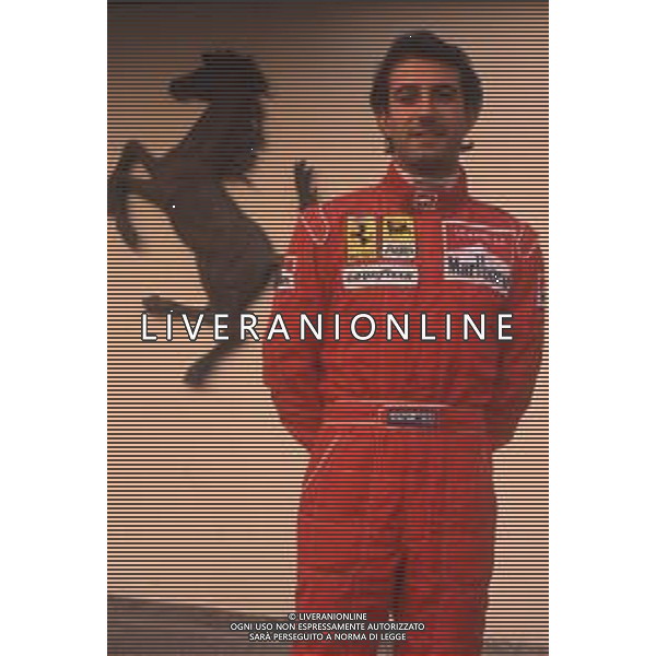 DIAP-RETROSPETTIVA IVAN CAPELLI PILOTA F1 NELLA FOTO IVAN CAPELLI A MARANELLO NELL\'ANNO 1992 AG CONTROLUCE-AG ALDO LIVERANI SAS