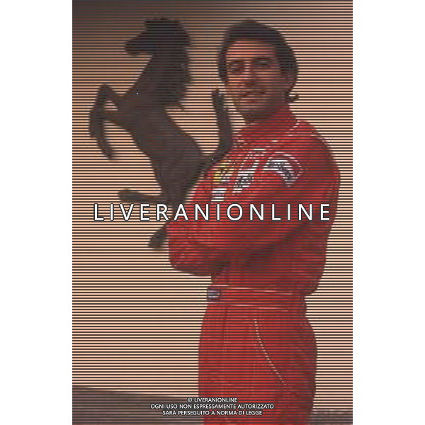 DIAP-RETROSPETTIVA IVAN CAPELLI PILOTA F1 NELLA FOTO IVAN CAPELLI A MARANELLO NELL\'ANNO 1992 AG CONTROLUCE-AG ALDO LIVERANI SAS