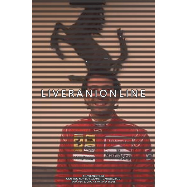 DIAP-RETROSPETTIVA IVAN CAPELLI PILOTA F1 NELLA FOTO IVAN CAPELLI A MARANELLO NELL\'ANNO 1992 AG CONTROLUCE-AG ALDO LIVERANI SAS