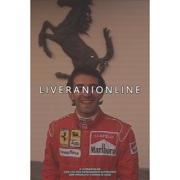 DIAP-RETROSPETTIVA IVAN CAPELLI PILOTA F1 NELLA FOTO IVAN CAPELLI A MARANELLO NELL\'ANNO 1992 AG CONTROLUCE-AG ALDO LIVERANI SAS
