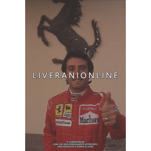 DIAP-RETROSPETTIVA IVAN CAPELLI PILOTA F1 NELLA FOTO IVAN CAPELLI A MARANELLO NELL\'ANNO 1992 AG CONTROLUCE-AG ALDO LIVERANI SAS