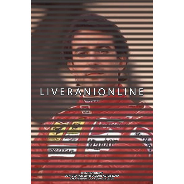 DIAP-RETROSPETTIVA IVAN CAPELLI PILOTA F1 NELLA FOTO IVAN CAPELLI A MARANELLO NELL\'ANNO 1992 AG CONTROLUCE-AG ALDO LIVERANI SAS